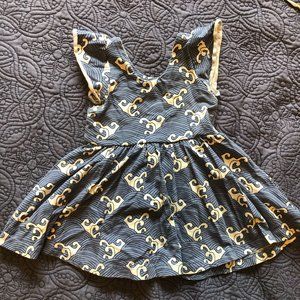 EUC Monica + Andy Waves Let's Dance short sleeve dress, 12-18mo.